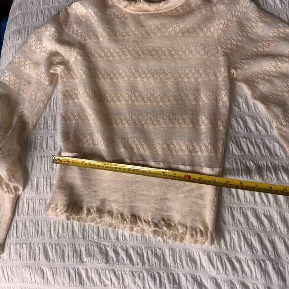 Ronny Kobo Collection Cream Crew Neck Sweater - Picture 6 of 8